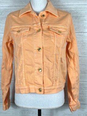Michael Kors Melon Denim Jacket Women small see description